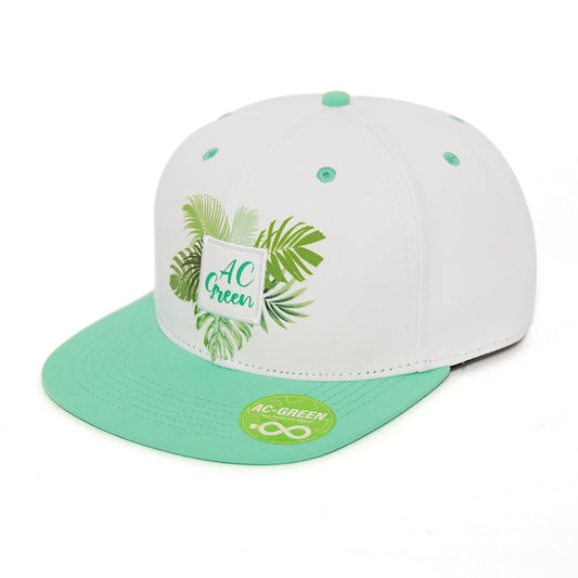 Green and White Snapback