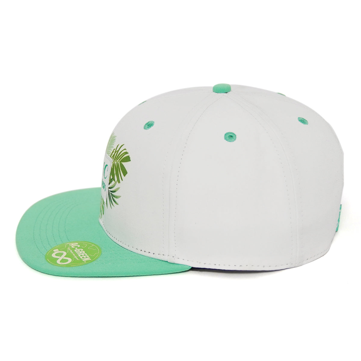 Green and White Snapback