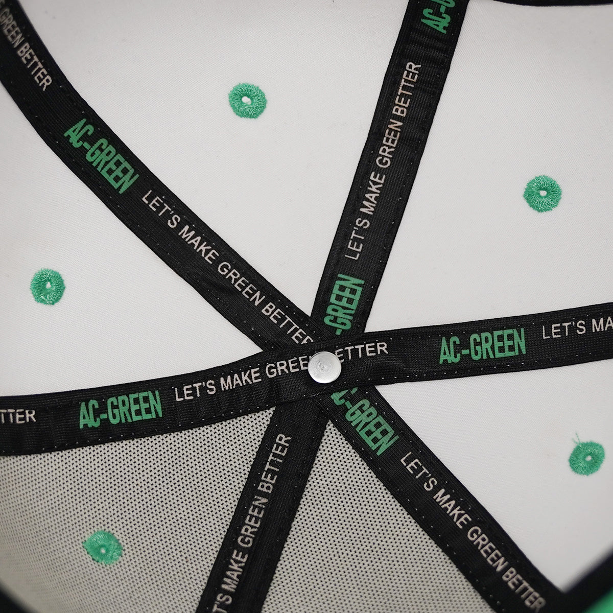 Green and White Snapback