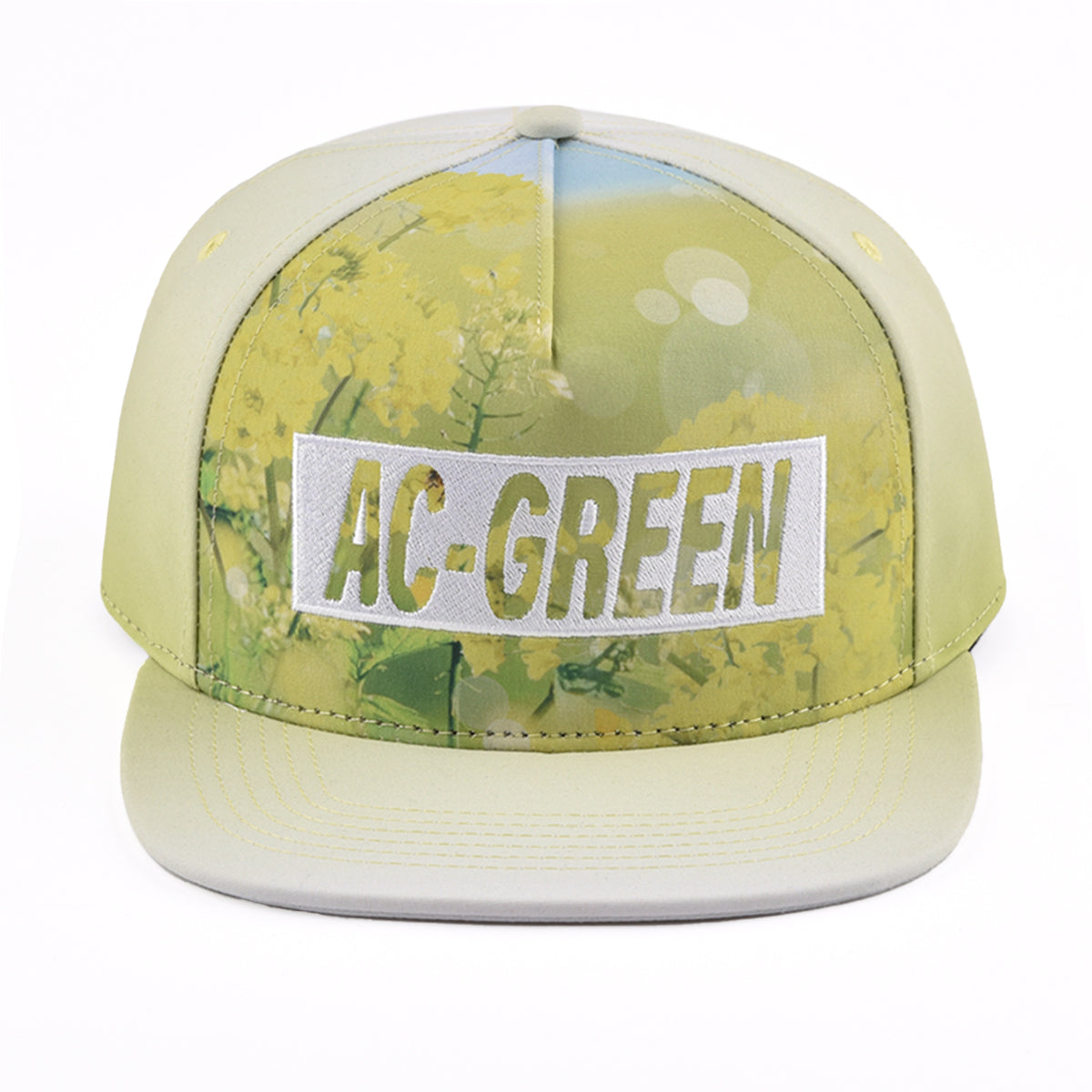 fitted flat brim hat