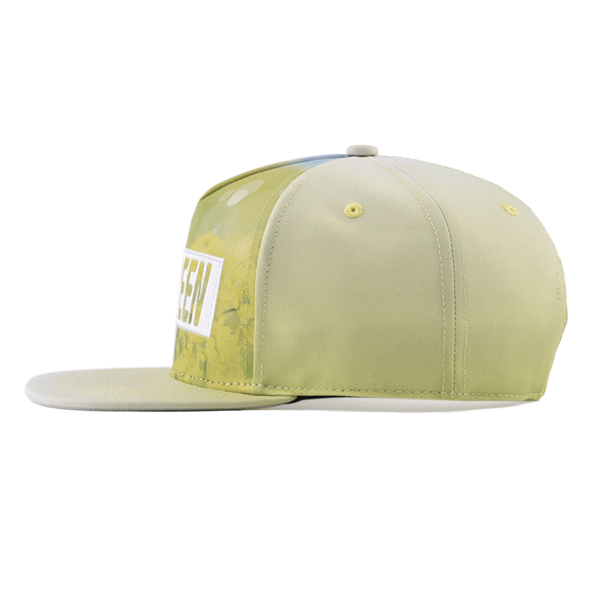fitted flat brim hat