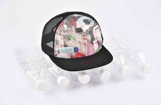 black mesh snapback hat