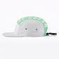 white snapback hat