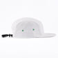 white snapback hat