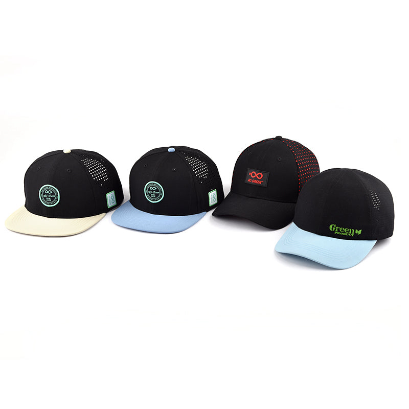 Black Strapback Hat 